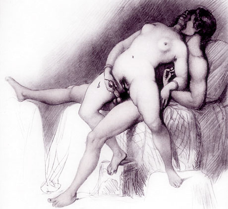 homme masturb&eacute; - dessin &eacute;rotique 