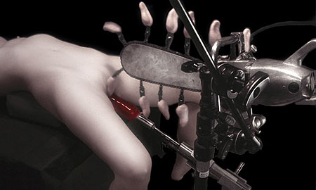 femme nue et sexmachine