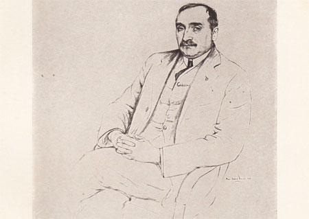 Paul Claudel par Paul-Emile B&eacute;cat