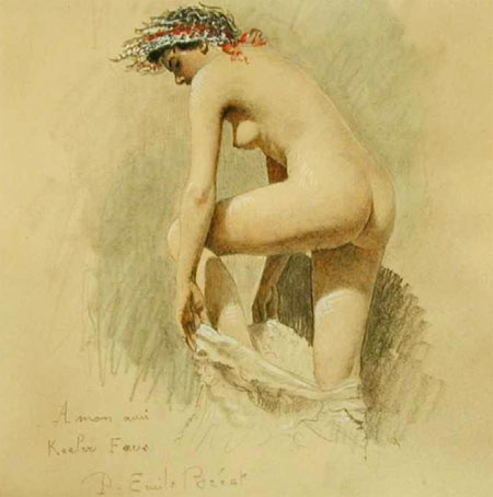 B&eacute;cat aquarelle Contes de La Fontaine