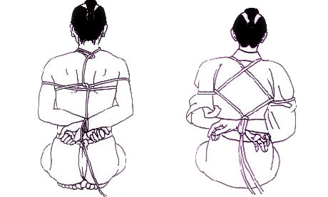 Kinbaku - bondage japonais - 2 figures de cet art tr&egrave;s codifi&eacute;