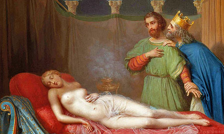 The Wife of King Candaules (1846) Charles-Victoire-Frederic Moench (1784-1867)