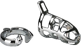 Ceinture de chastet&eacute; et anneau de verrouillage en m&eacute;tal