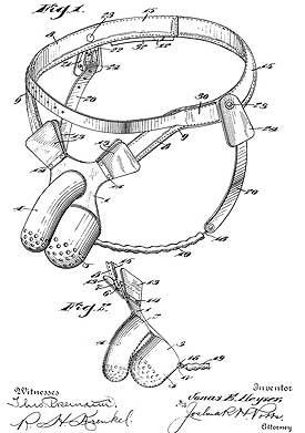 Chastity belt de Heyser - sch&eacute;ma pour d&eacute;p&ocirc;t de brevet 