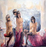 Patricia Lysiane Beck - Venise secrète - huile sur toile 92x73 Patricia Lysiane Beck - Venise secrète - huile sur toile 92x73