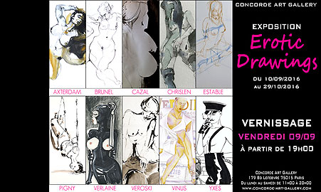 Erotic Drawings - expo Concorde Art Gallery