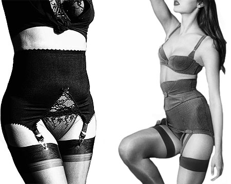 serre-taille porte-jarretelle Cervin (à gauche) et Agent Provocateur (à droite) serre taille porte-jarretelle Cervin et Agent Provocateur
