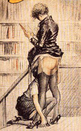 Le&ccedil;on... particuli&egrave;re - dessin &eacute;rotique anonyme