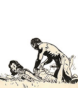 Sc&egrave;ne de viol - dessin anonyme 