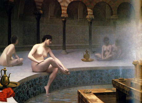 Le bain de vapeur -Jean-L&eacute;on G&eacute;r&ocirc;me