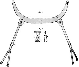 Porte-jarretelles - Dessin du d&eacute;p&ocirc;t de brevet de F&eacute;r&eacute;ol Dedieu 