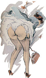 Dessin de Jean Dulac pour Les dessous d'un demi-si&egrave;cle - 1956