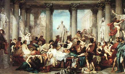 Orgie romaine - Les Romains de la D&eacute;cadence 1847 - Thomas Couture 