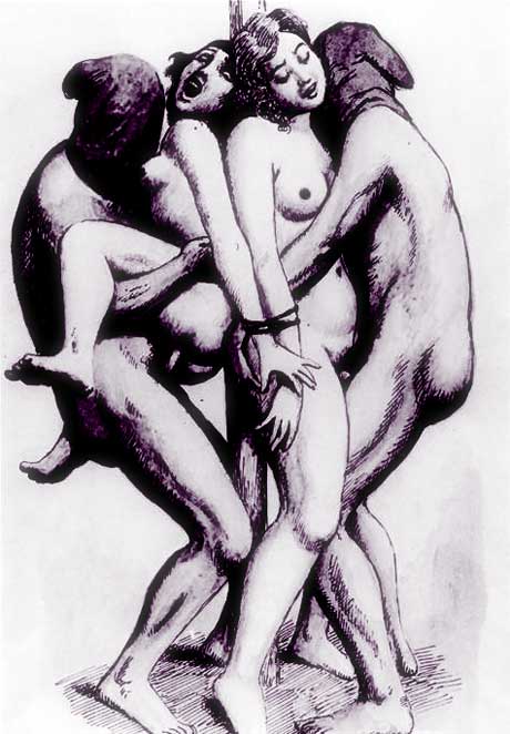 Sc&egrave;ne de viol - dessin de Fameni 
