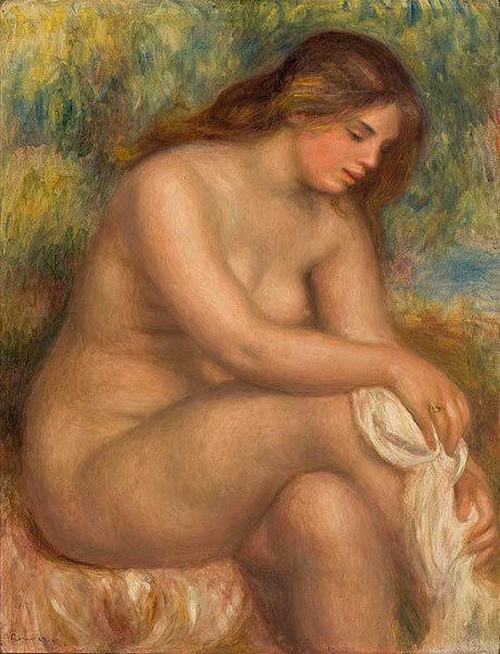 Renoir - Baigneuse s'essuyant la jambe - mus&eacute;e d'Art de Sao Paulo