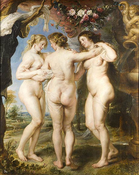 Rubens - Les Trois Gr&acirc;ces vers 1635 mus&eacute;e du Prado