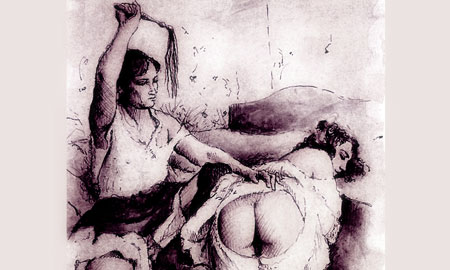 Flagellation - dessin de Zichy