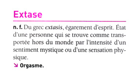 Larousse de la sexualit&eacute; : Extase
