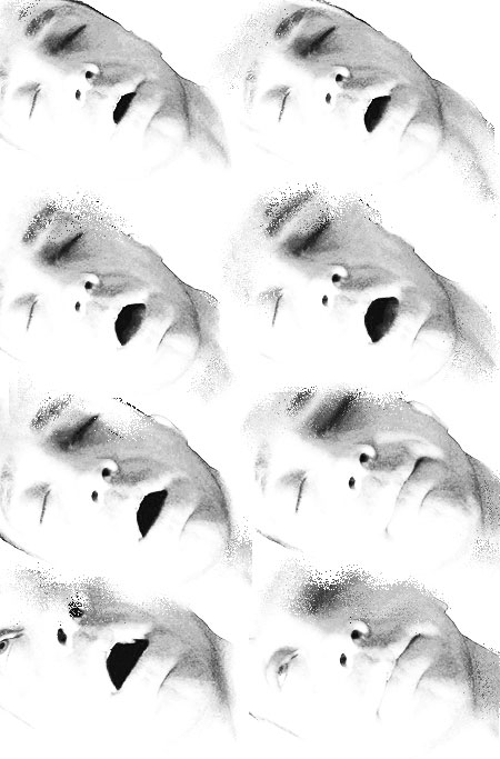 &eacute;tude du visage masculin pendant un orgasme 