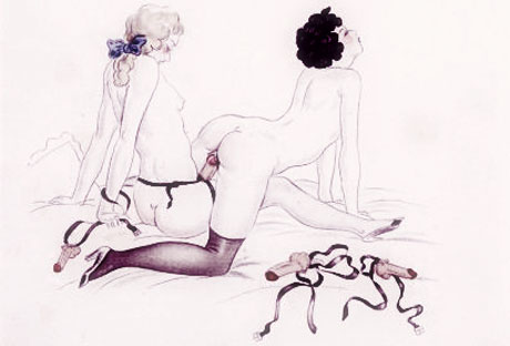 godes ceinture - dessin &eacute;rotique de Collot