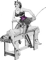 domination f&eacute;minine - dessin de Montorgueil 
