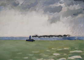 Van Dongen -Deauville, le bateau du Havre &agrave; Trouville