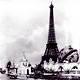 Exposition universelle de Paris 1900 - La Tour Eiffel et le globe c&eacute;leste