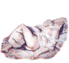 langueur - Fragonard, d&eacute;tail