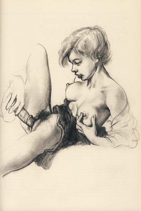 dessin de Tom Poulton - s&eacute;rie The Milkmaids