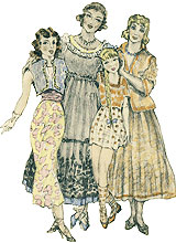 Edouard Chimot - illustration de 3 filles de leur m&egrave;re de Pierre Lou&yuml;s - &eacute;dition 1926  