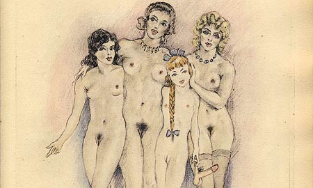Edouard Chimot - illustration de 3 filles de leur m&egrave;re 1926 - planche 2 