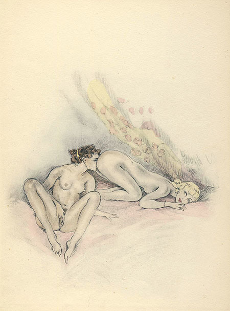 Edouard Chimot - illustration de 3 filles de leur m&egrave;re 1926 - planche 5 