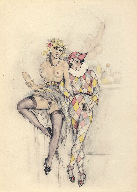 Edouard Chimot - illustration de 3 filles de leur m&egrave;re 1926 - planche 6 