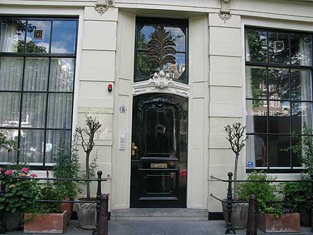 La fa&ccedil;ade du Black Tulip - H&ocirc;tel sm &agrave; Amsterdam