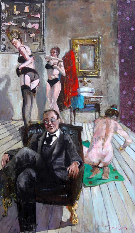 La toilette - huile sur toile de Beno&icirc;t Cousin