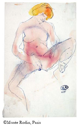 Rodin - dessin &eacute;rotique